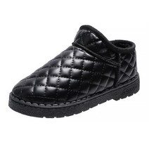 MARKET A 여성용 엠보싱 인벨벳 스노우 부츠 로우