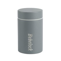 베베락 포네르 스테인리스 보온보냉 이유식통 260ml, 블루그레이, 1개