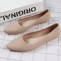 더플로우 여성용 베이직 파스텔 젤리 플랫슈즈