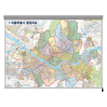 지도닷컴 서울특별시 행정지도 롤스크린형 대 210 x 150 cm, 1개