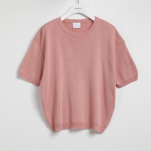 트위 여성용 노하 라운드 반팔 니트 tnt0109