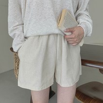 린다샵 여성용 리네라 린넨 3부 반바지 PT7944K17