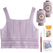 야나 코튼크림 펀칭 뷔스티에 DIY키트 세트, 808 라벤더, 1세트