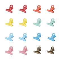 브리스크스타일 컬러 메탈 클립 8종 x 2p 세트, 3 x 3.2 x 1.8 cm, 1세트