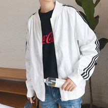 남성용 데베이어 사이드 라인 블루종 집업 FC-2214327