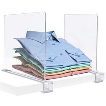 마켓레브 투명아크릴 선반 칸막이 수납 23.5 x 30 x 3 cm 2p
