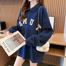 어썸풀 여성용 슬로 카라 아노락 티
