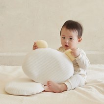 라비킷 라이너루프트필로우 아기 두상베개 아기짱구베개 전용 캐릭터 커버, 곰(옐로베어), 1개