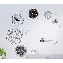 거실 안방 벽 스티커, 3차원