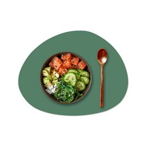 엘로니 조약돌 Mini 실리콘 매트, 카키, 1개