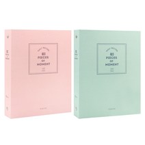 비팬시 폴라로이드 160포켓 앨범 2권 세트, 핑크, 민트, 40매