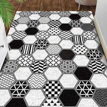 잘라서 사용하는 북유럽 육각 인클로저 현관 도어 매트, 3