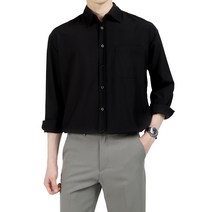다꾸앙 남성용 긴팔 찰랑이는 링클프리 셔츠 D07I7_ss3020