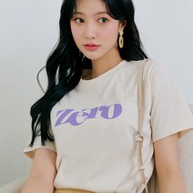 제로스트릿 제로 레터링 반팔 티셔츠