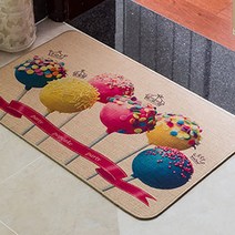 빈티지한 일러스트 페브릭 발매트, 캔디