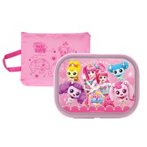 캐치티니핑 식판도시락 + 가방 세트, 혼합색상