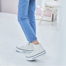 여성용 키높이 패션 하이탑 스니커즈 윈디하이