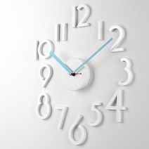 타임디자인 인테리어 DIY 무소음 벽시계, 폰트프리 화이트아크릴