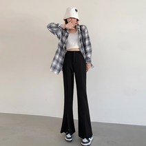 여성용 다베드 부츠컷 트임 슬랙스 PT9192C21