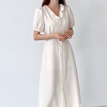 부루앤쥬디 프릴 버튼 원피스