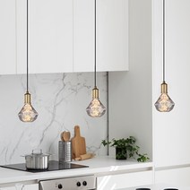 샛별하우스 펜던트조명 3p, 브론즈