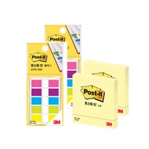 쓰리엠 포스트잇 플래그 분류용 필름 683-5KN 2p + 포스트잇 노트 654 2p 세트, 노랑, 1세트
