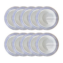 쓱싹 다회용 플라스틱 샐러드볼 블루사파이어 19cm, 1개입, 10개