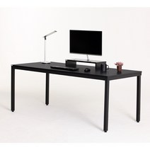 다가구 프래그마 컴퓨터 책상 1200 x 450 mm, 블랙(상판) + 블랙(프레임)