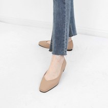 치린 발등 브이 플랫 슈즈