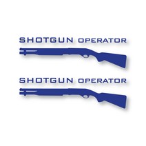 SHOTGUN SUV 데칼 스티커 대, 블루, 2개