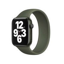 포유 애플워치 3/4/5/6/7/SE 솔로루프스트랩 (38/40/41mm 호환가능) 카키(L) 1개, 카키