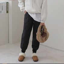 패션풀 여성용 후끈해 방한 패딩 조거 팬츠 27374
