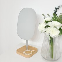 에스앤디자인 노프레임 트레이 탁상거울, 우드(트레이)