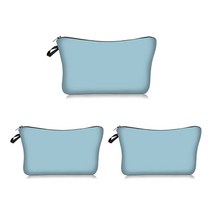 단색 컬러 화장품 파우치 3p