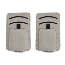 대한 자동차 차량용 선바이저 선글라스 클립 카드 보관 안경 거치대, 2개, 그레이