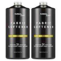 쿤달 초고농축 섬유유연제 아로마에디션 라임바질앤만다린향, 2개, 1580ml