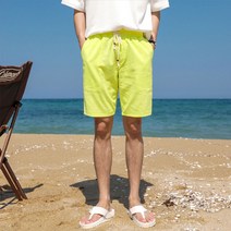 맨타임 남성용 BKP 데일리 바캉스 쿨 린넨 하프팬츠