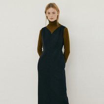 블랭크공삼 wool silhouette dress