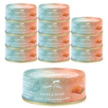 테라펠리스 고양이 연어 앤 치킨 캔사료 12p, 80g, 생선, 12개