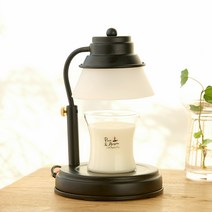 에인디 국내산 타이머 캔들워머 + 소이캔들 150g 세트, 블랙(캔들워머), 레몬(소이캔들)
