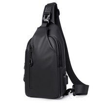 에이빅 경량 아웃도어 방수 등산 슬링백, 블랙