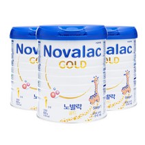 노발락 프리미엄 분유 골드 1단계, 800g, 3통