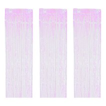 조이파티 파티 은박 커튼, 펄화이트, 3개