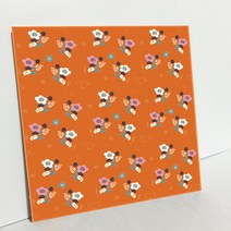 에이치티피 전통 문양 타일 벽장식소품 K11, 매화문 식물문(K1137 1000486)