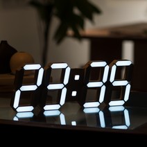 플라이토 3D LED 인테리어 벽시계 시즌 3 38cm, 화이트