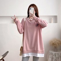 임산부 레이어드 긴팔 수유티셔츠