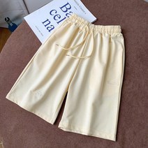 따봉오빠 여성용 입체 레터링 미디움 트레이닝 밴딩 반바지 JNH1137