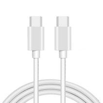 I83)갤럭시노트20울트라 C-TO-C타입 PD 고속충전케이블 USB 충전잭 충전선, 2m, 화이트