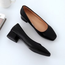 제이랑 여성용 데일리 스퀘어 미들힐 펌프스 3cm