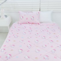 헬로키티 티타임 차렵이불 + 베개커버 세트